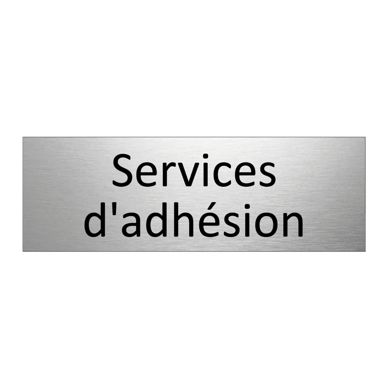 Services d'adhésion