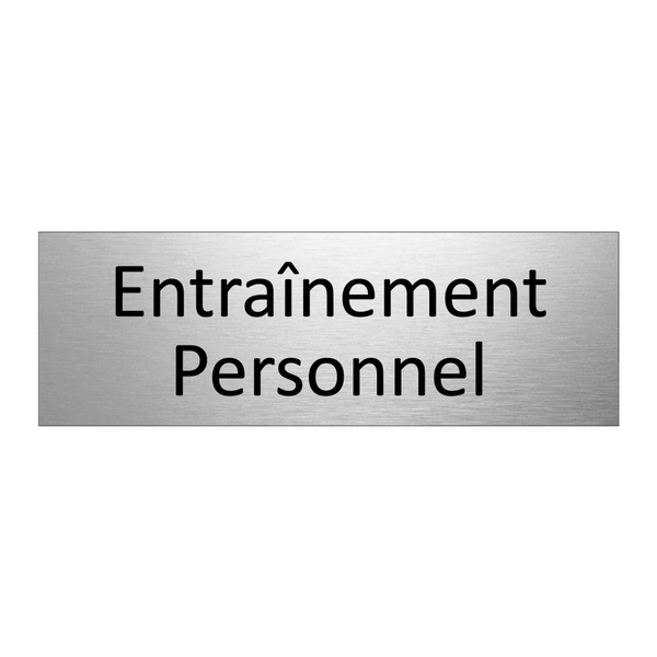 Entraînement Personnel
