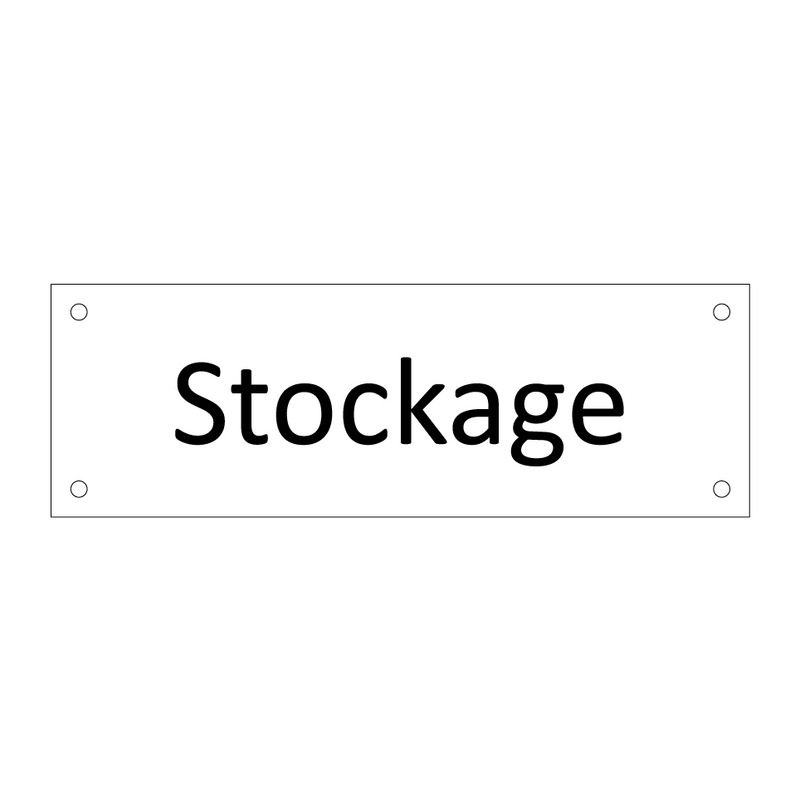 Stockage & Stockage & Stockage