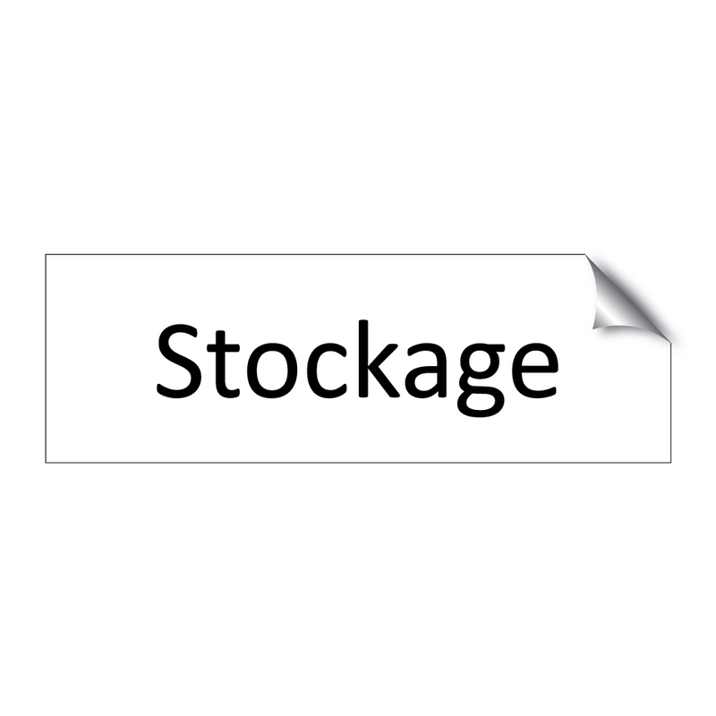 Stockage & Stockage & Stockage