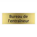 Bureau de l'entraîneur