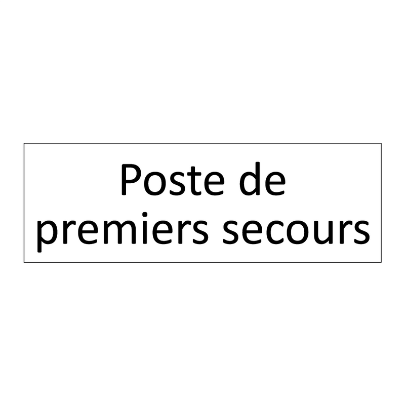 Poste de premiers secours
