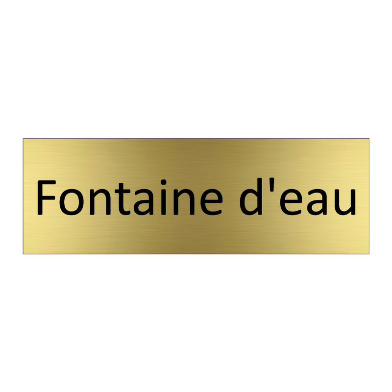 Fontaine d'eau
