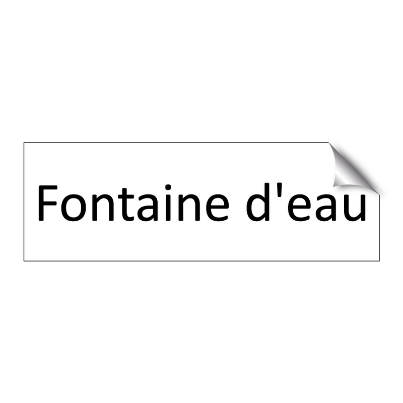 Fontaine d'eau