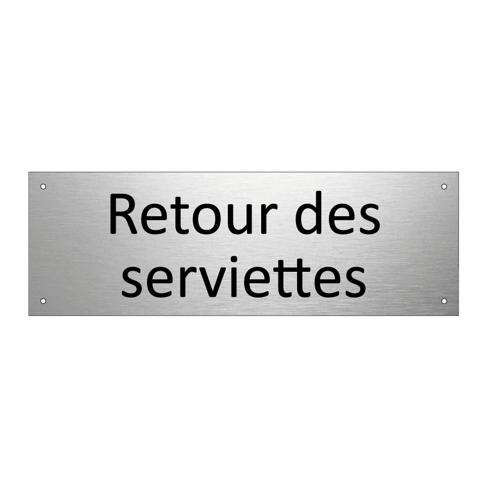 Retour des serviettes