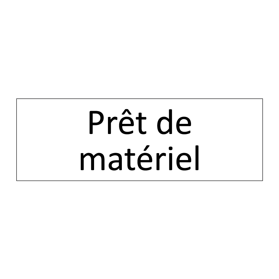 Prêt de matériel