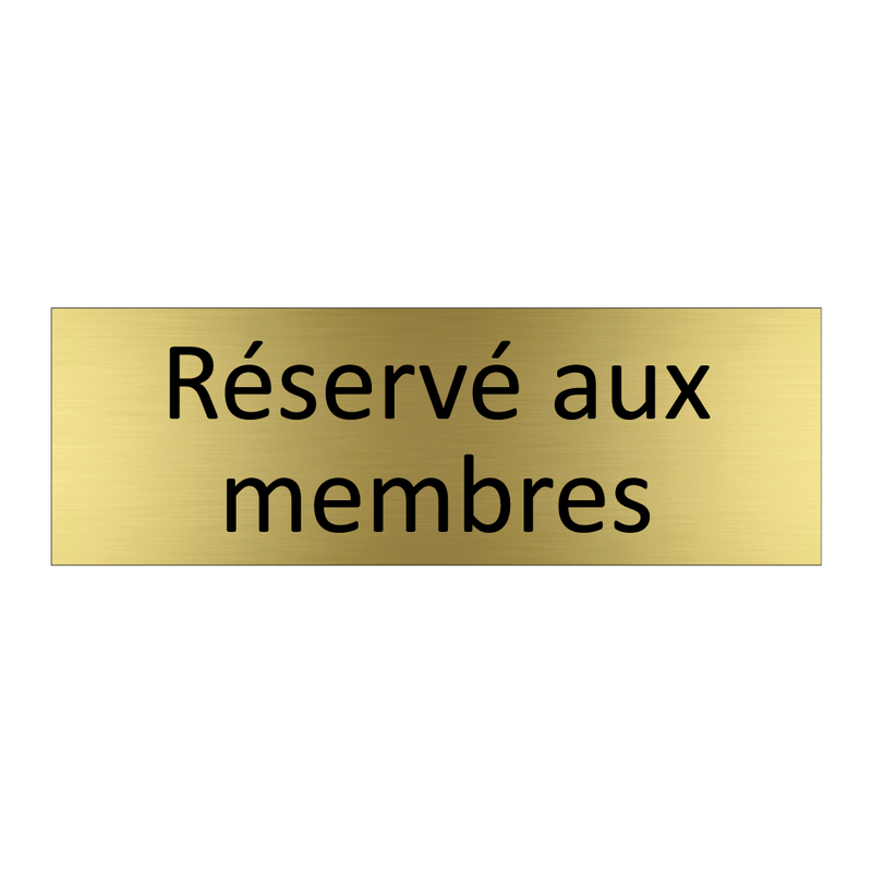 Réservé aux membres