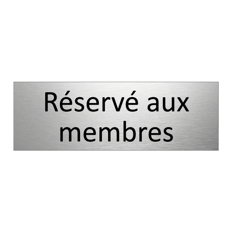 Réservé aux membres