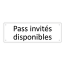 Pass invités disponibles