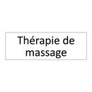 Thérapie de massage