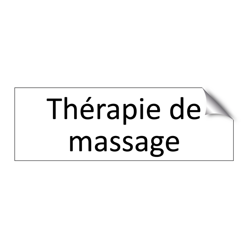 Thérapie de massage