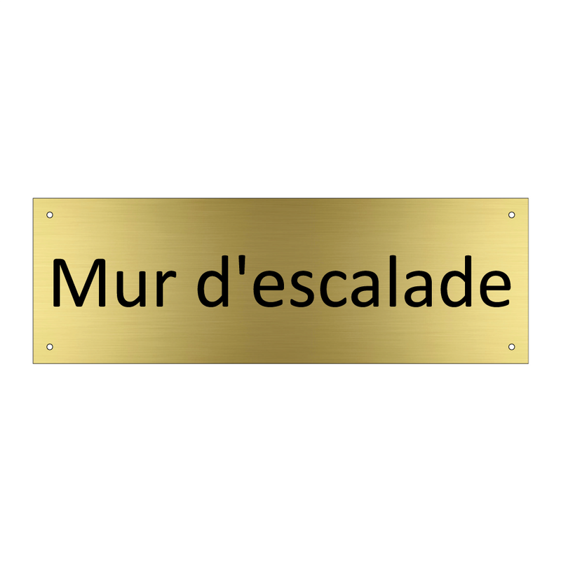 Mur d'escalade