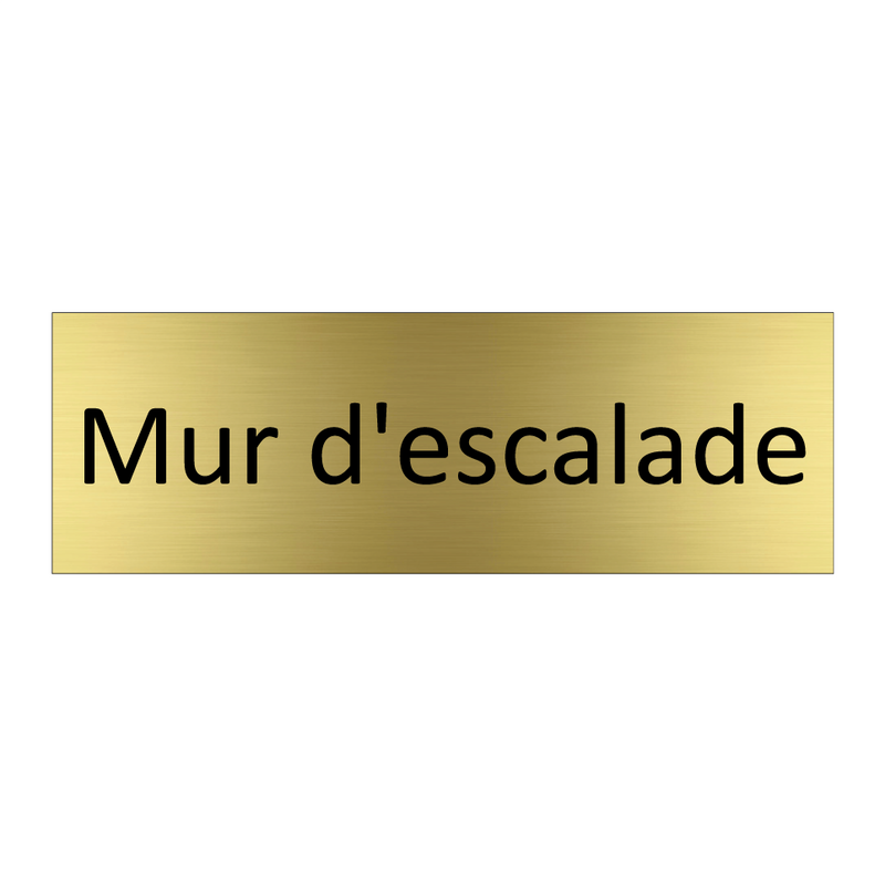 Mur d'escalade