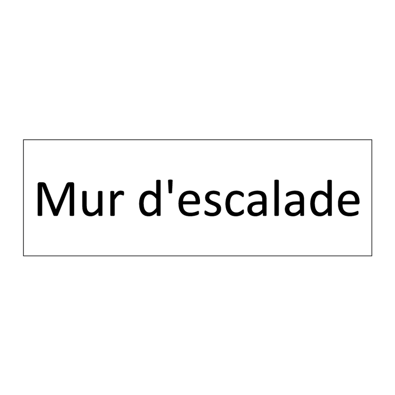 Mur d'escalade