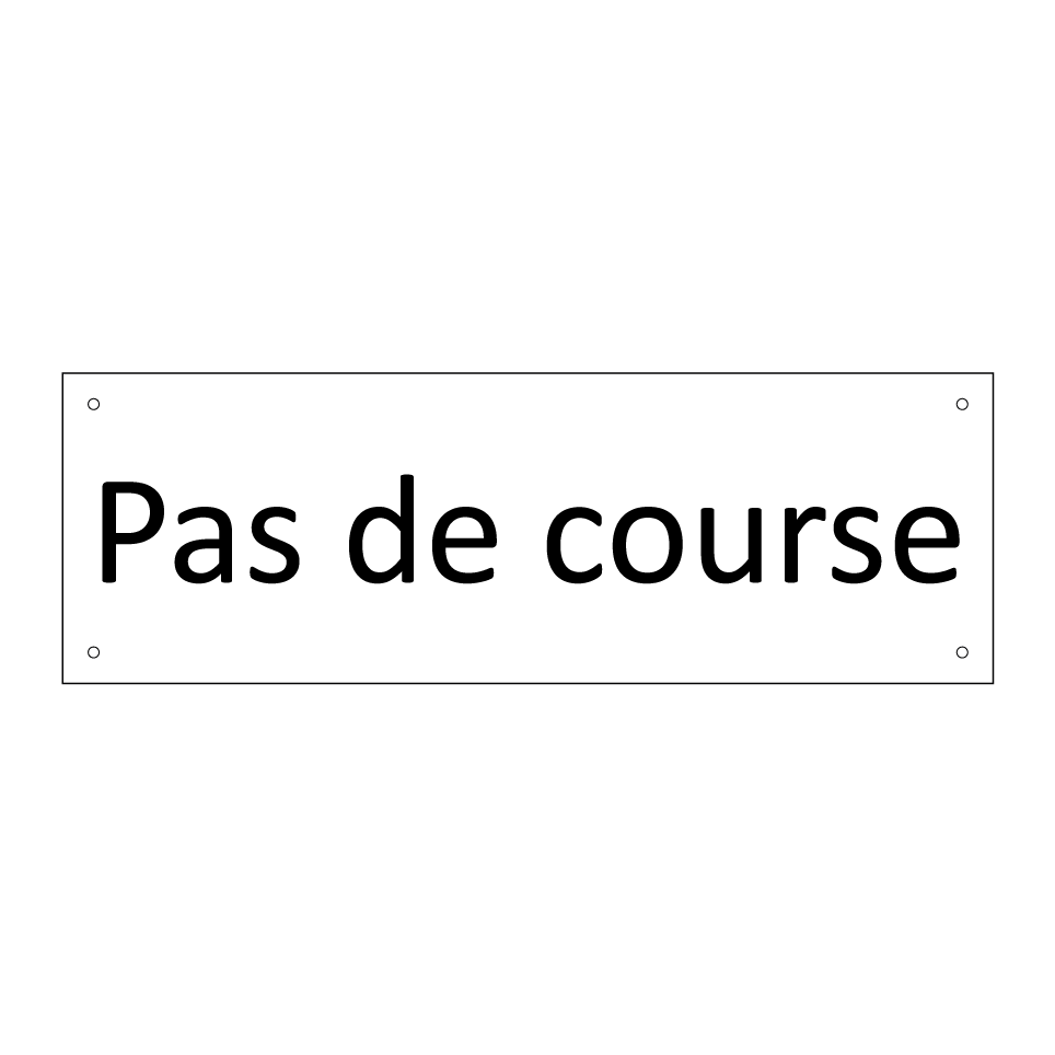 Pas de course