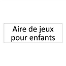 Aire de jeux pour enfants
