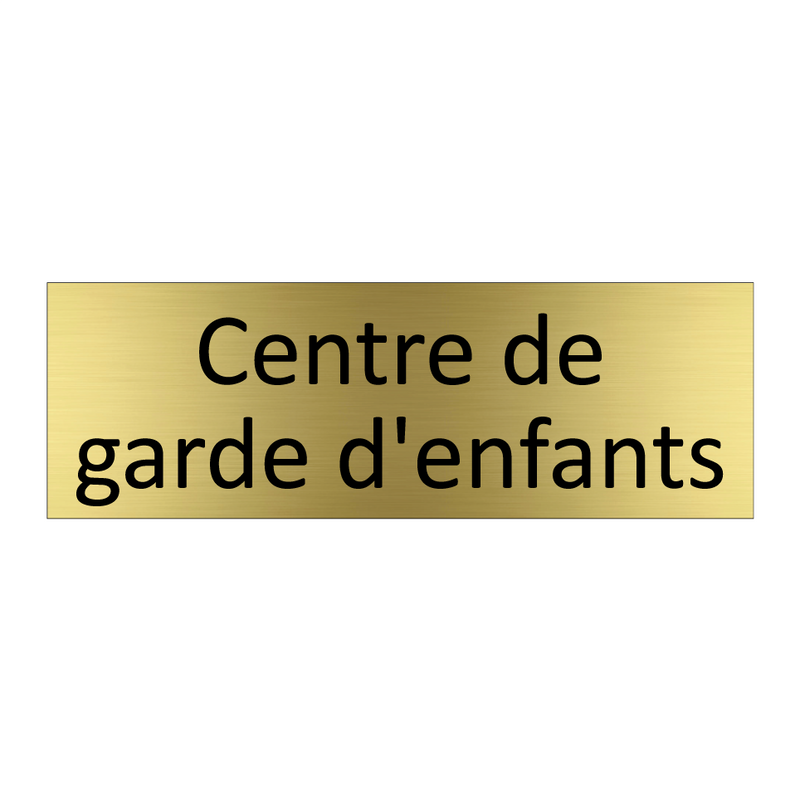 Centre de garde d'enfants