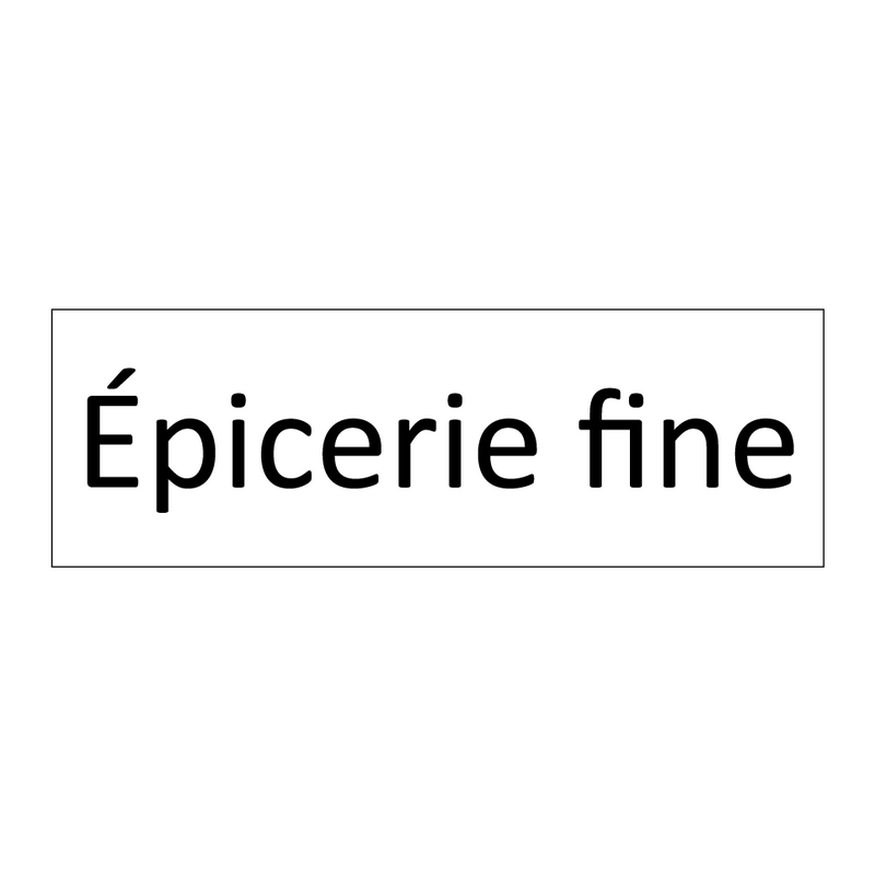 Épicerie fine