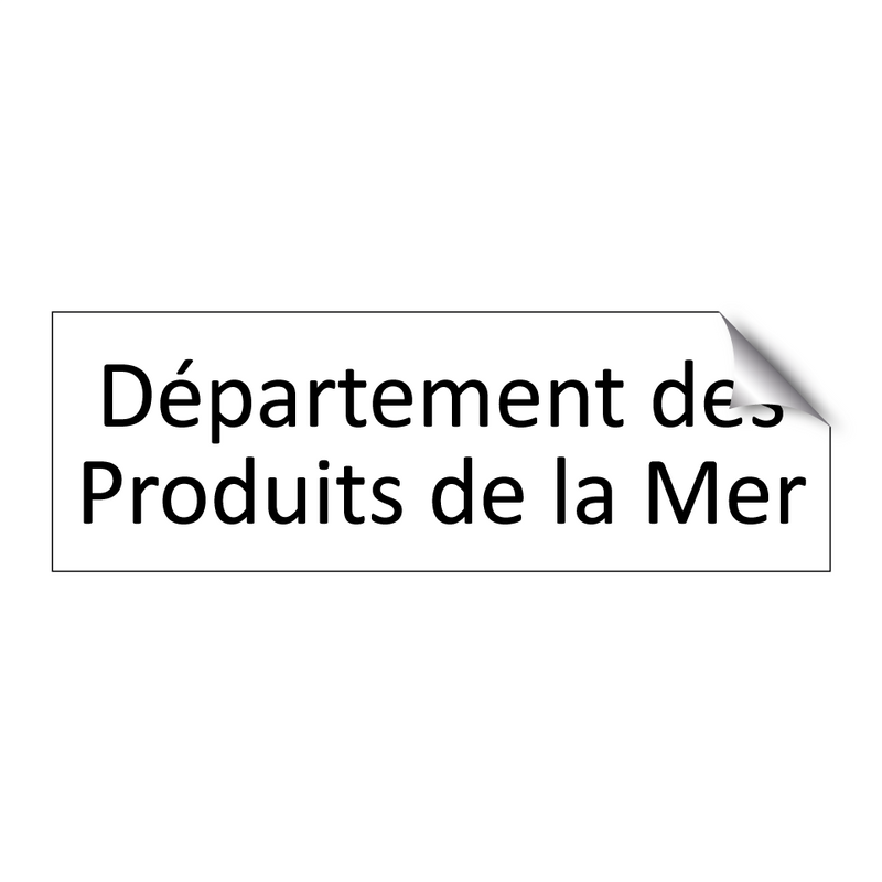 Département des Produits de la Mer