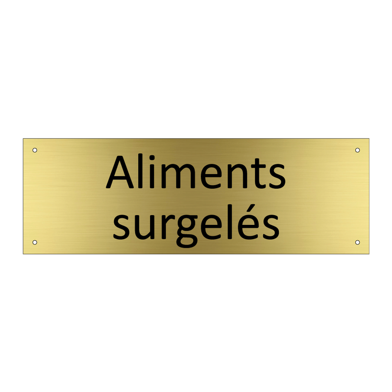 Aliments surgelés