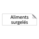 Aliments surgelés