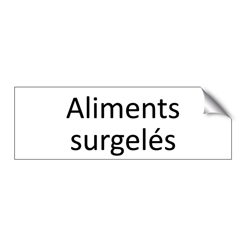 Aliments surgelés