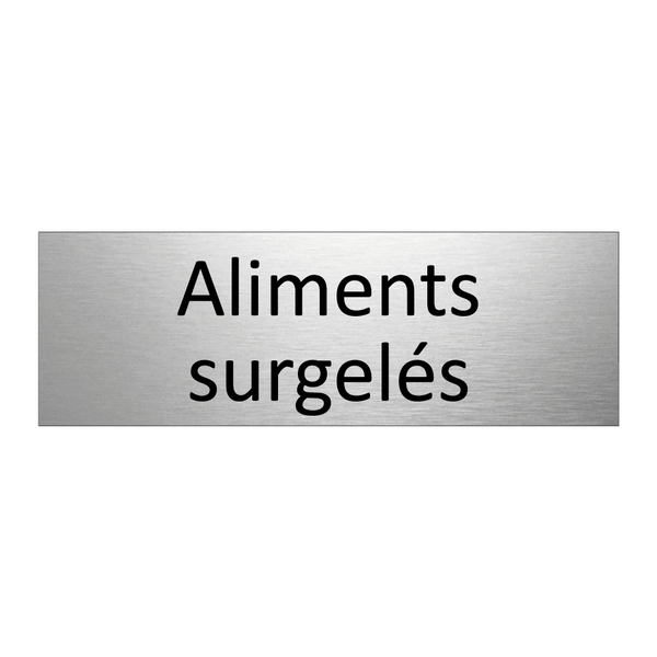 Aliments surgelés