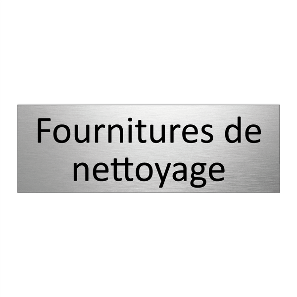 Fournitures de nettoyage