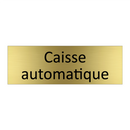 Caisse automatique