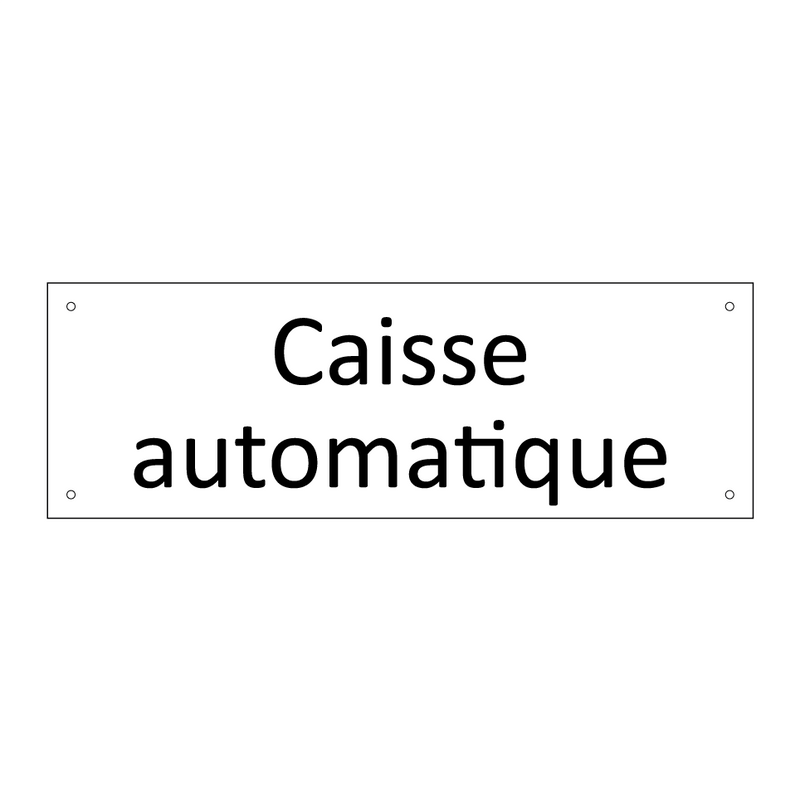 Caisse automatique
