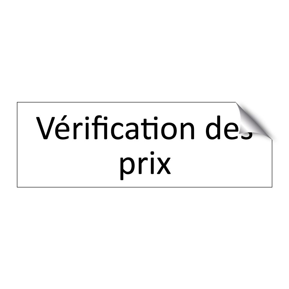 Vérification des prix