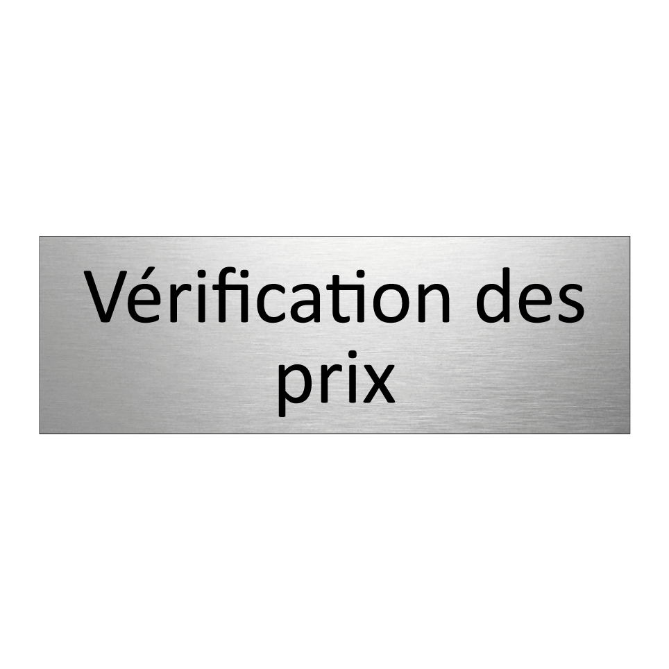 Vérification des prix