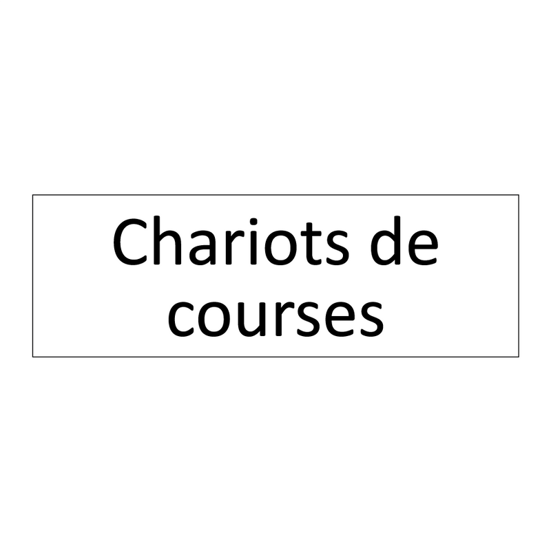 Chariots de courses