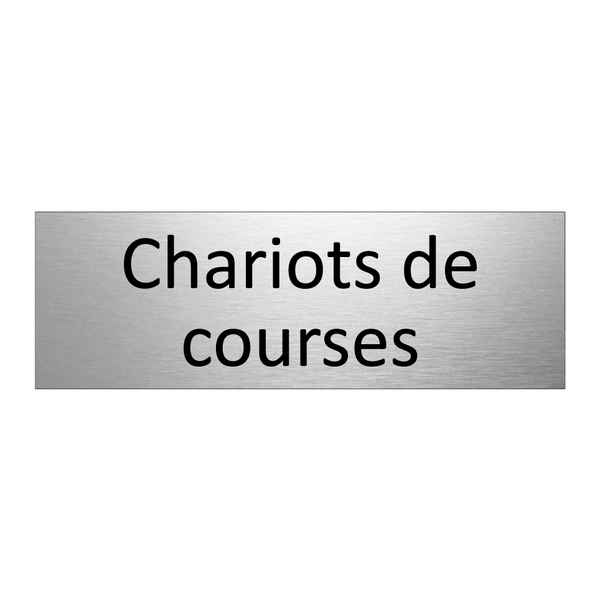 Chariots de courses