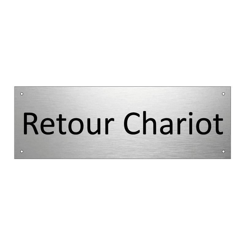 Retour Chariot