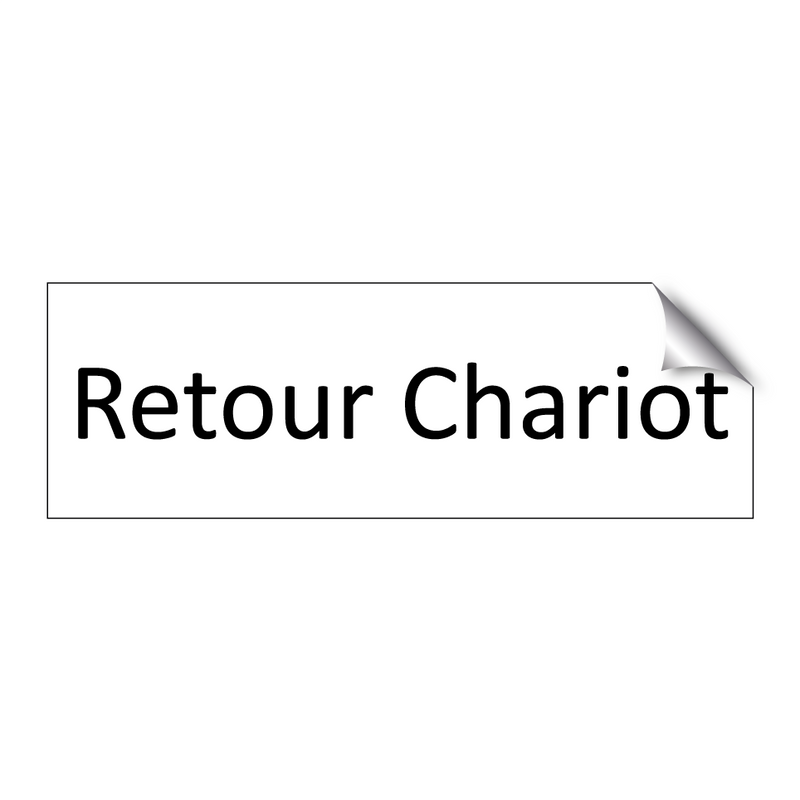Retour Chariot