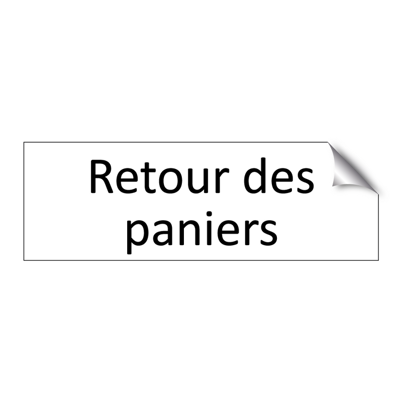 Retour des paniers