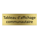 Tableau d'affichage communautaire