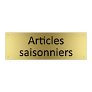 Articles saisonniers