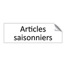 Articles saisonniers