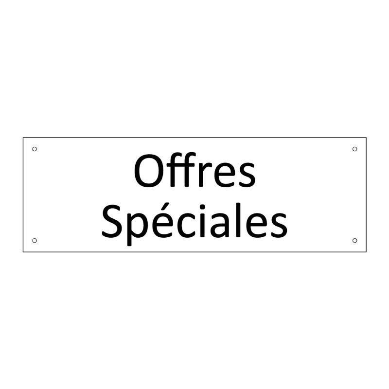 Offres Spéciales