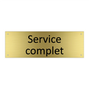 Service complet