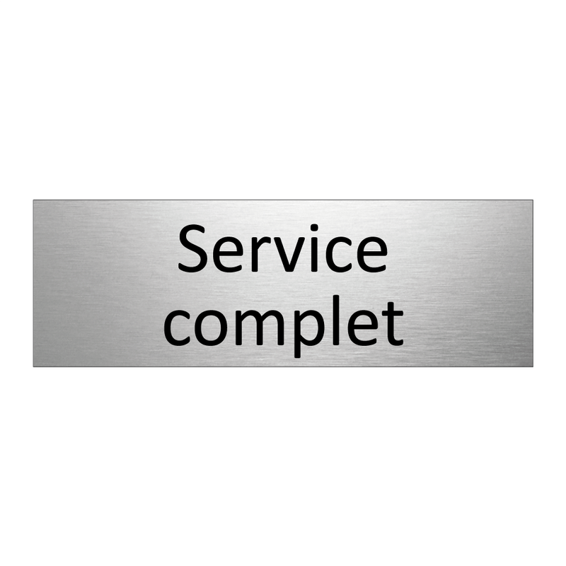 Service complet