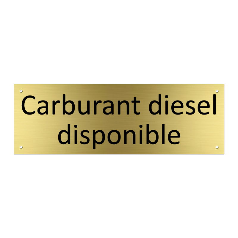 Carburant diesel disponible