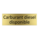 Carburant diesel disponible