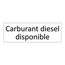 Carburant diesel disponible