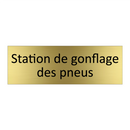 Station de gonflage des pneus