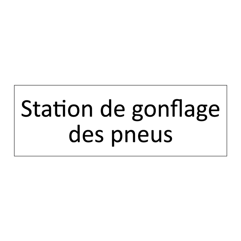 Station de gonflage des pneus