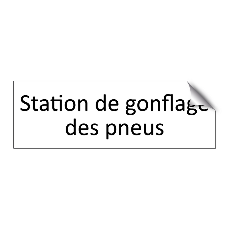 Station de gonflage des pneus