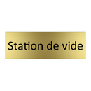 Station de vide